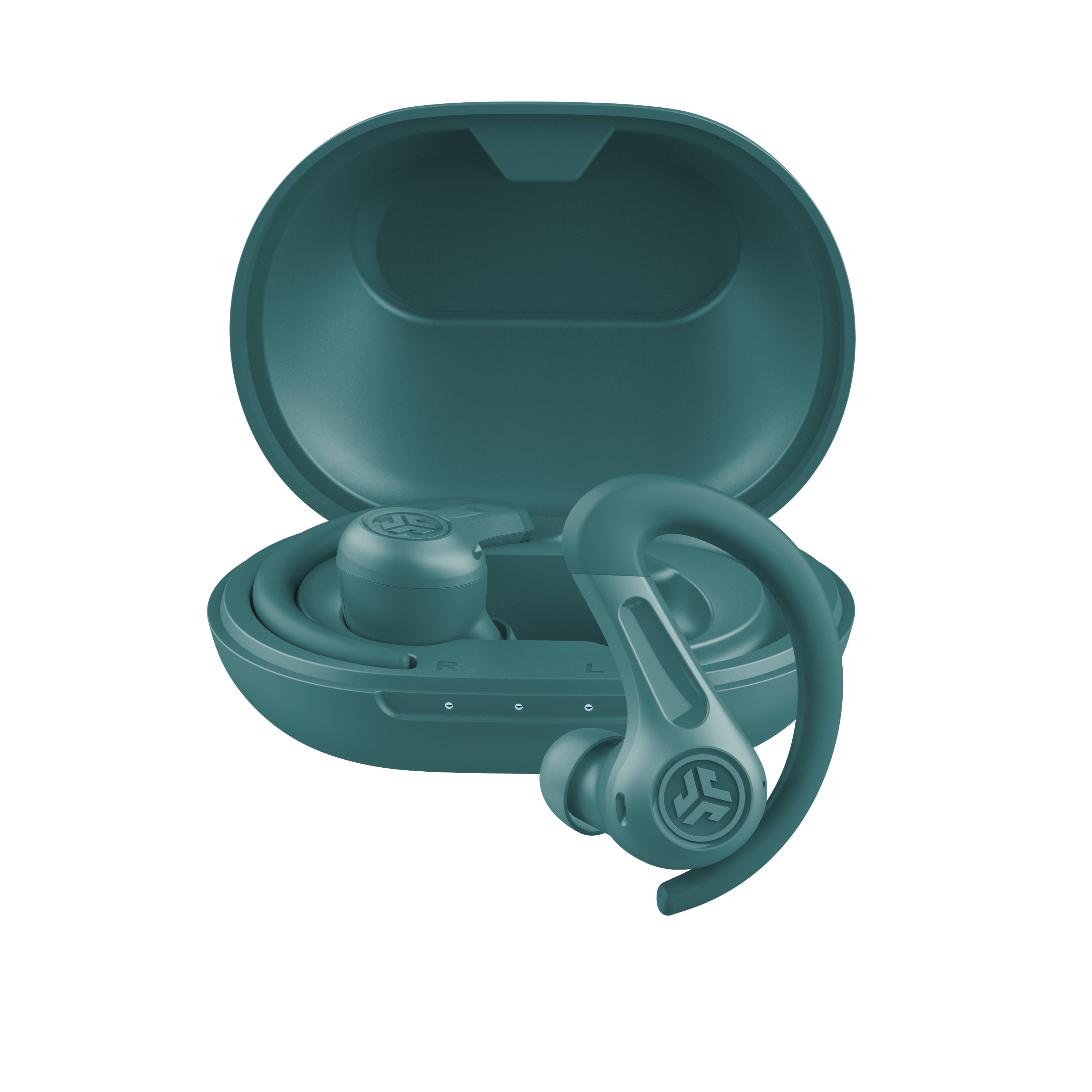 JLab JBuds Air Sport ANC 4 True Wireless Bluetooth Earbuds Charging Case Swipre Controls App Support Hybrid Active Noise Canceling Mulitpoint IP66 Sweatproof Wireless Charging Teal Walmart