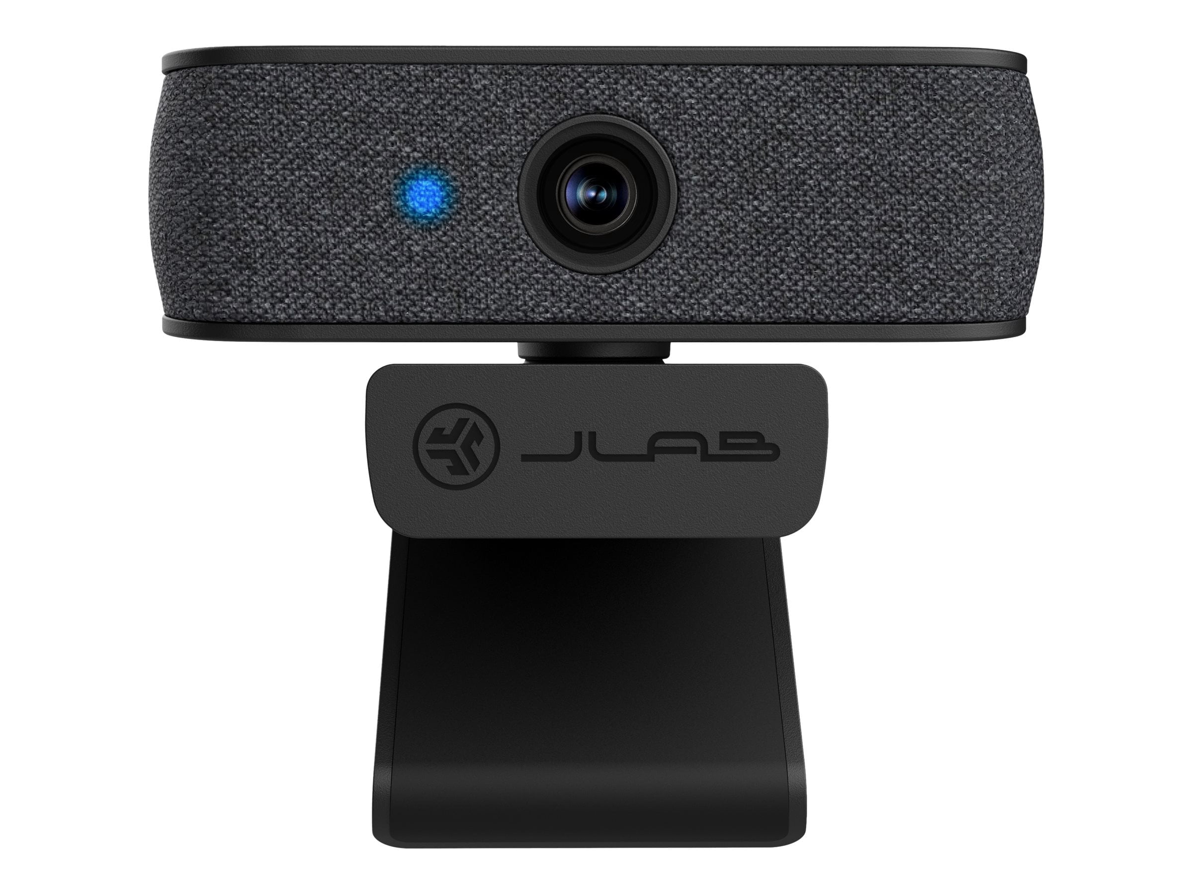 JLab JBuds Cam USB HD Webcam, Black with Optional White Faceplate, 1080P/30 FPS, 2.1 Megapixels, Auto-Focus, Dual Omni-Directional Microphones, Compatible with PC, Mac and Chromebook
