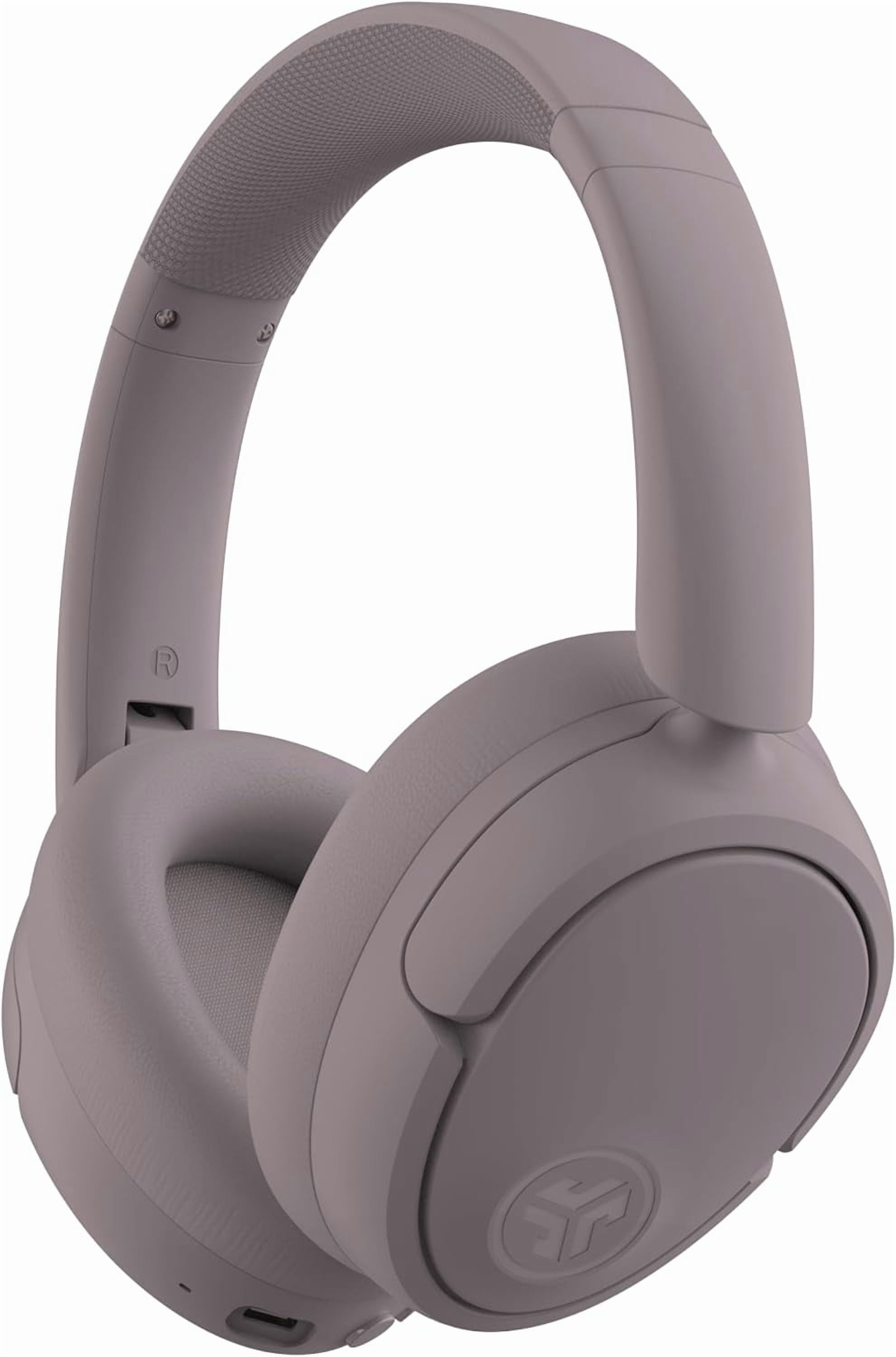 JLab JBuds Lux ANC over-Ear Headphones with Hybrid Active Noise Cancelling, 70-Hour Battery, Mauve