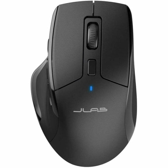 JLab JBuds Wireless Mouse, Connect Via Bluetooth or USB Wireless Dongle, Multi-Device Toggle, Up to Three Devices, Custom User Profiles, Adjustable Tracking, Full-Size, Rechargeable