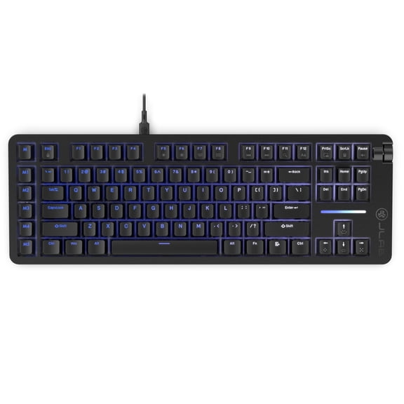 JLab Midnight TKL Mechanical Gaming Keyboard, Per-Key RGB, N-Key Rollover, 1000Hz, Black