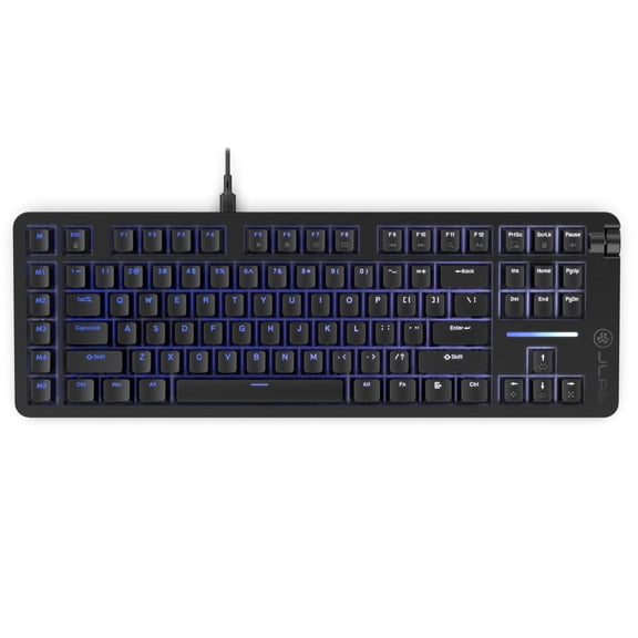 JLab Midnight TKL Mechanical Gaming Keyboard, Per-Key RGB, N-Key Rollover, 1000Hz, Black
