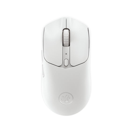 JLab Nightfall Wireless Gaming Mouse, Ultra-Lightweight 53g, 5Mo Battery, White