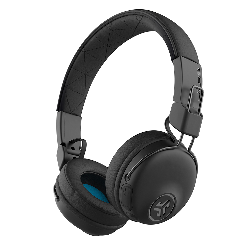 JLab Studio Bluetooth Wireless On-Ear Headphones | 30+ Hour Bluetooth 5 Playtime | EQ3 Sound | Ultra-Plush Faux Leather & Cloud Foam Cushions | Track and Volume Controls | Black - image 1 of 7