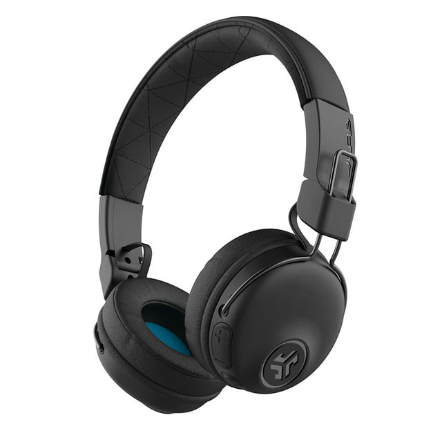 JLab Studio Bluetooth Wireless On-Ear Headphones | 30+ Hour Bluetooth 5 Playtime | EQ3 Sound | Ultra-Plush Faux Leather & Cloud Foam Cushions | Track and Volume Controls | Black