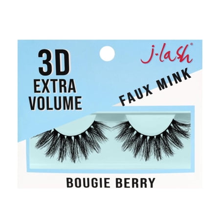 JLash 3D Extra Volume Faux Mink Lashes- Bougie Berry