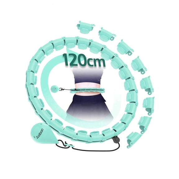 JLoibao Weighted Circle With 24 Links For Adults Weight Loss, Fitness Hoop Plus Size, For Women Smart Exercise Equipment