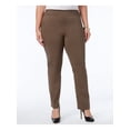 thumbnail image 1 of JM COLLECTION Womens Brown Tummy Control Pull-on Pants Plus Size: 18WP, 1 of 2