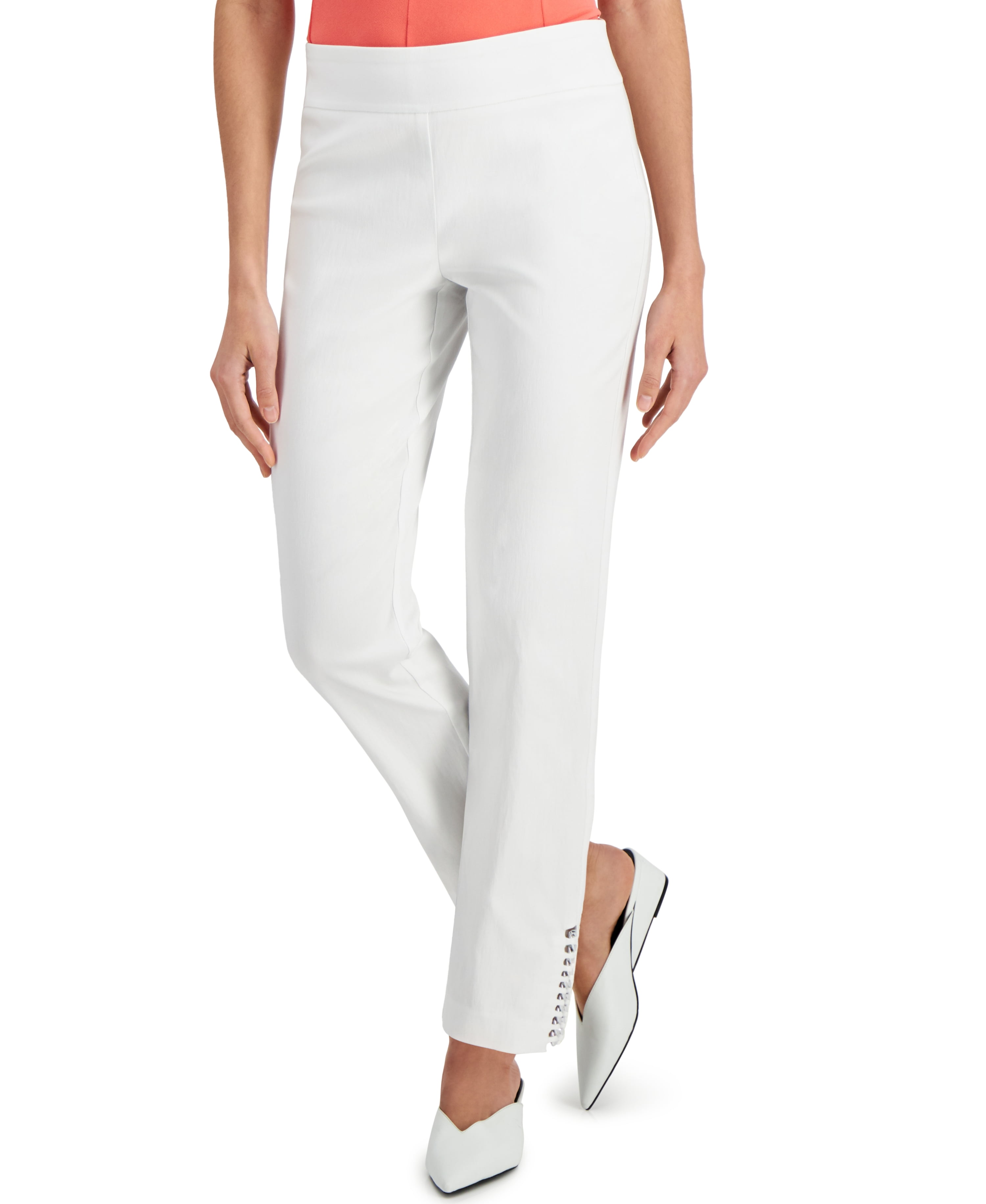 KARL LAGERFELD PARIS Zip-Detail Pull-On Pants - Walmart.com