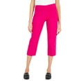 thumbnail image 1 of JM Collection Embellished Pull On Capri Pants Wildflower Pink XL, 1 of 1