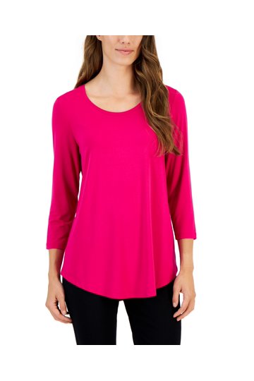 Haut Boutonné JM Collection - Jaune - Taille 12P/14P/16P (petite Femme) - Lin/coton - Neuf Avec étiquettes