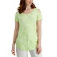 thumbnail image 1 of JM Collection Petite Cold-Shoulder Top Lime Sherbet Combo PS, 1 of 1