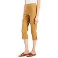 thumbnail image 1 of JM Collection Petite Embellished Capri Pants Taupe Flash PL, 1 of 1