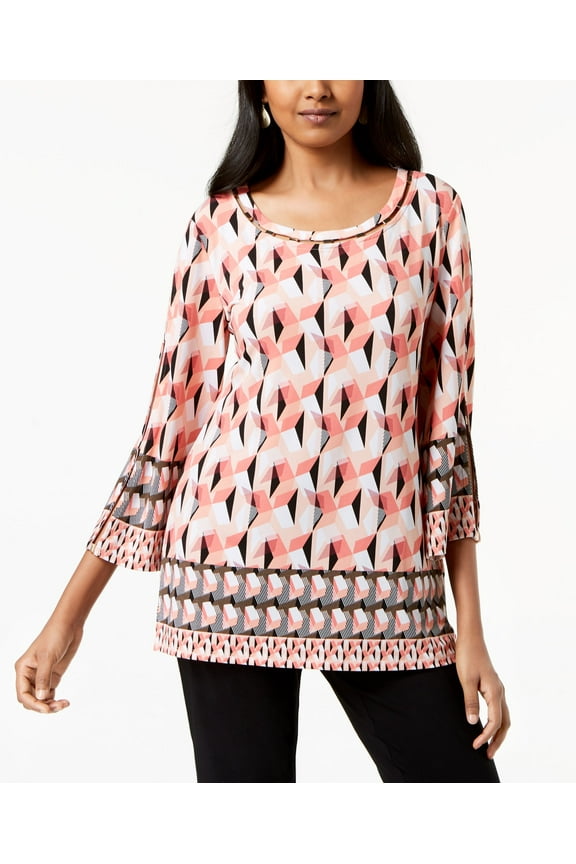 Petite Embellished Split Sleeve Tunic Box Trot PM