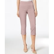 JM COLLECTION Petite Lattice Hem Capri Pants Casabella PXS