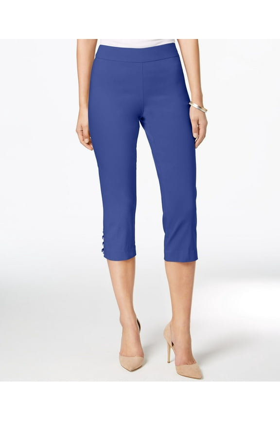 Petite Lattice Hem Capri Pants Modern Cob PS