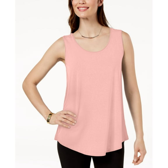 JM Collection Petite Scoop Neck Tank Top Casabella PM