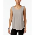 thumbnail image 1 of JM Collection Petite Scoop Neck Tank Top Sand PS, 1 of 1