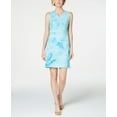 thumbnail image 1 of JM Collection Petite Sequined Keyhole Dress Tie Dye P/M, 1 of 1