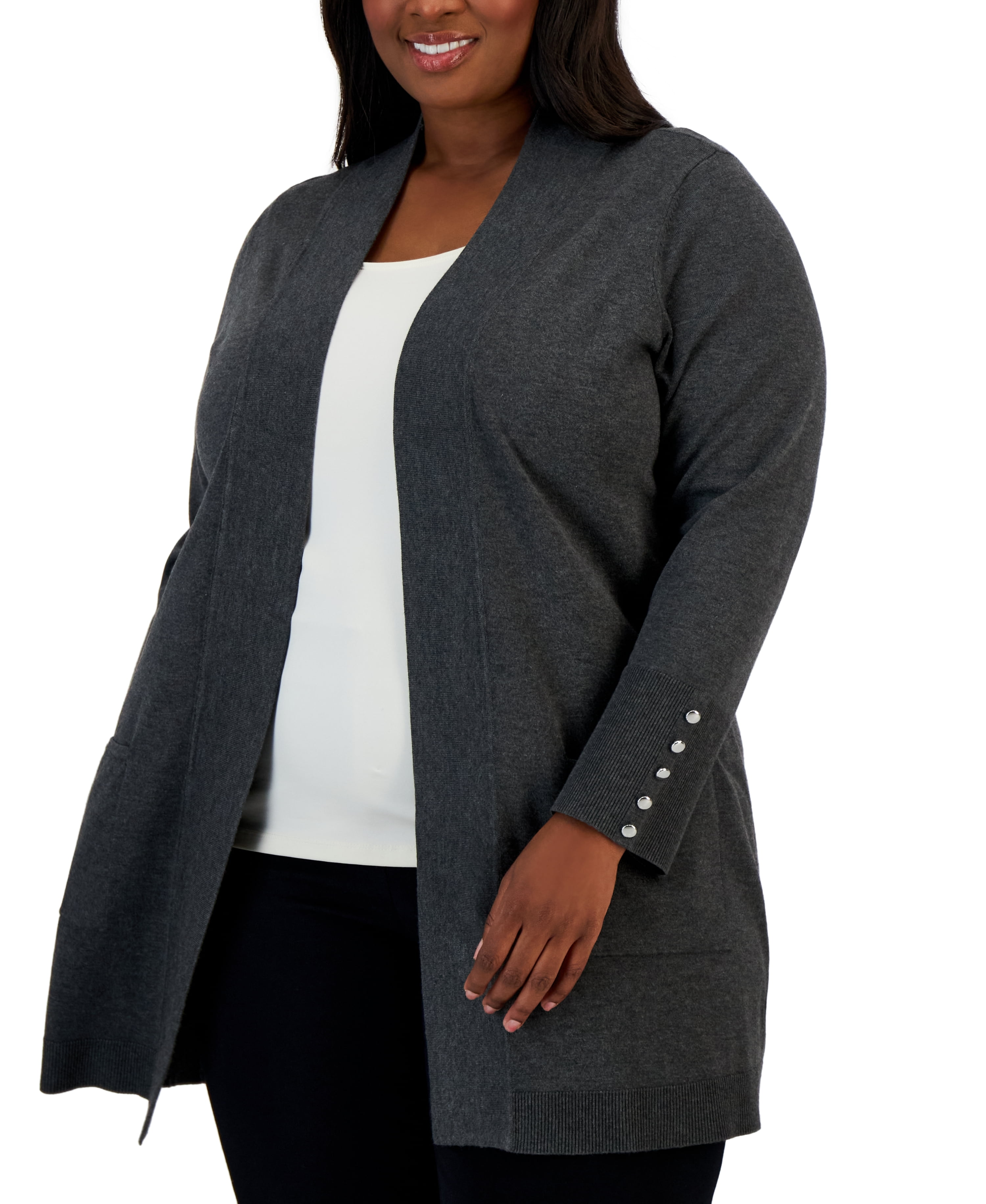 Plus size flyaway cardigan 2025