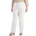 thumbnail image 1 of JM Collection Plus Size Slim Leg Pants Bright White 22W, 1 of 1
