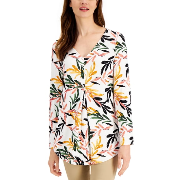 JM Collection Printed Tunic Neo Natural Combo S