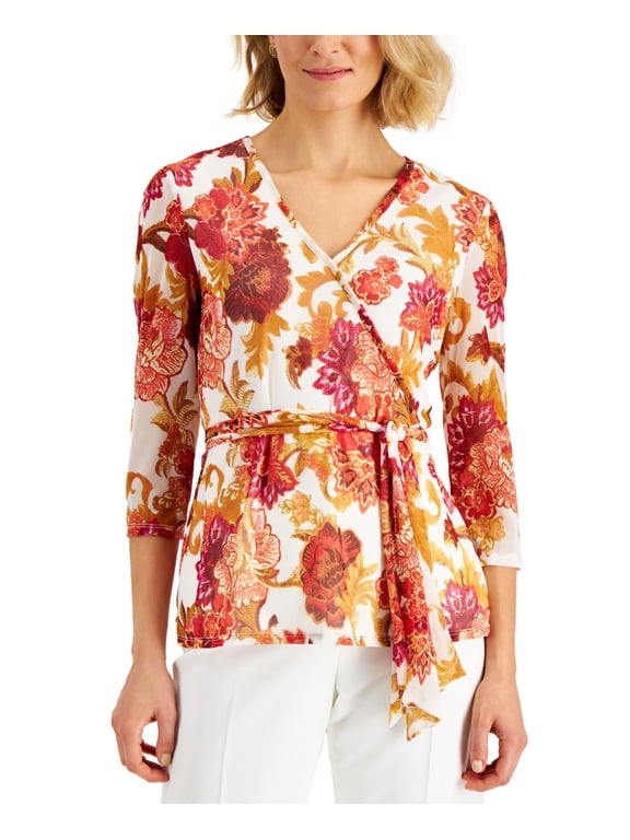 Printed Wrap Top Neo Natural Combo 2XL
