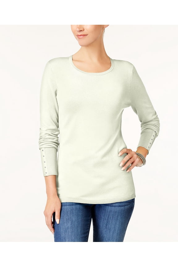 Rivet Detail Sweater Eggshell XL