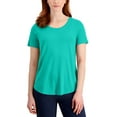 thumbnail image 1 of JM Collection Scoop Neck T-Shirt Beveled Glass XL, 1 of 1