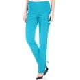 thumbnail image 1 of JM Collection Studded Pull On Tummy Control Pants Seafoam Blue M, 1 of 1