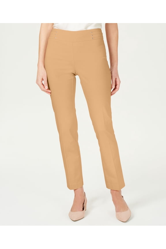 Studded Tummy Control Pull On Pants Nougat XXL