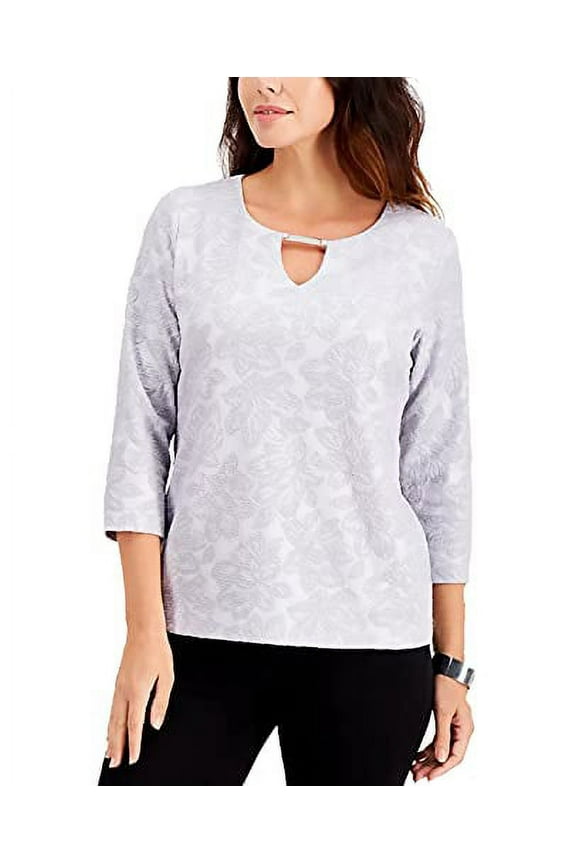 Textured Hardware Top, Silver