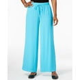 thumbnail image 1 of JM Collection Wide Leg Drawstring Pants Reef Aqua XL, 1 of 1