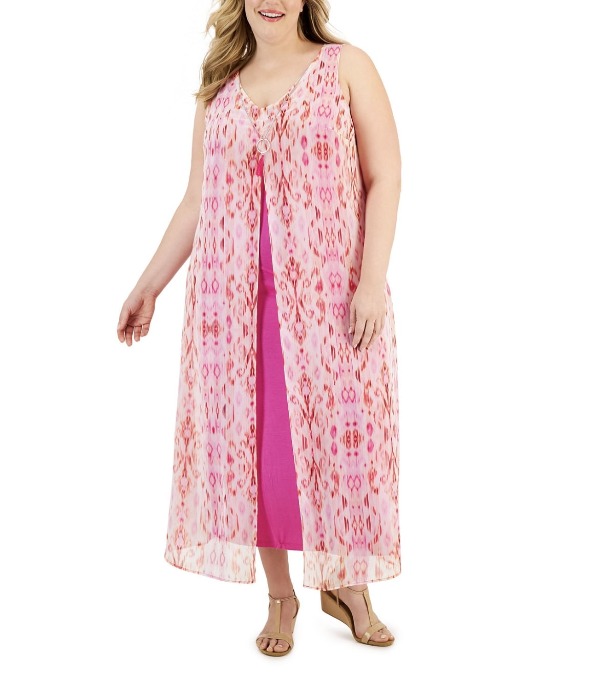 chinese dress ladies Rivena Rosette Chiffon Drape Maxi Dress Oyster Selfie Leslie
