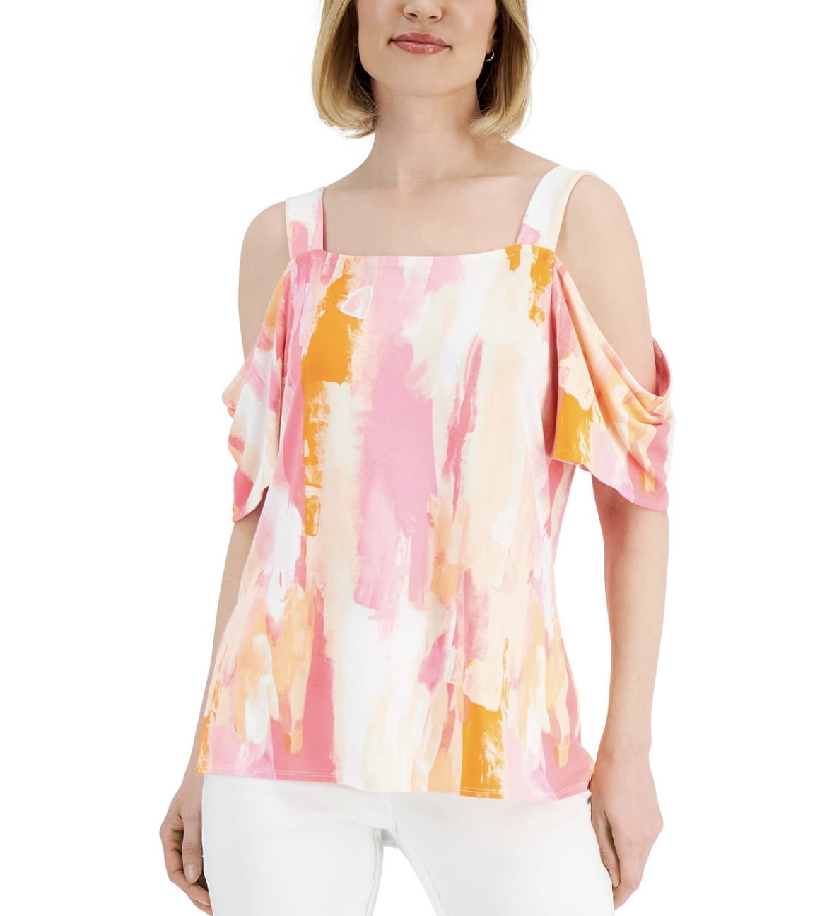 jm collection cold shoulder top