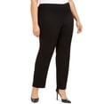 thumbnail image 1 of JM Collection Women's Tummy Control Straight Leg Pull On Pants Black Size 22W, 1 of 3