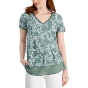 JM Collection Womens Layered Look Top Combo S