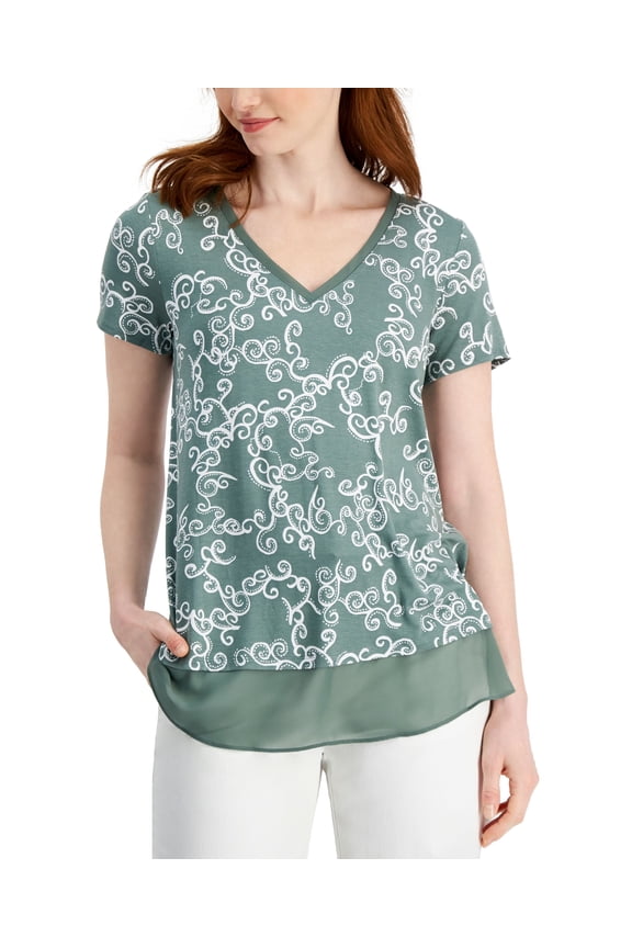 Womens Layered Look Top Combo S