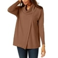 thumbnail image 1 of JM Collection Womens Sweater Pullover Cowl-Neck Drape   Brown XL, 1 of 2