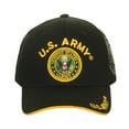 thumbnail image 1 of JM Warriors Men's U.S Army Official Licensed Retired Cap Hat U.S Army Black Gold, 1 of 5
