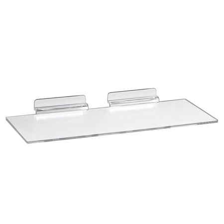 JM410-ST Injection Molded Styrene Shoe Shelf, Clear