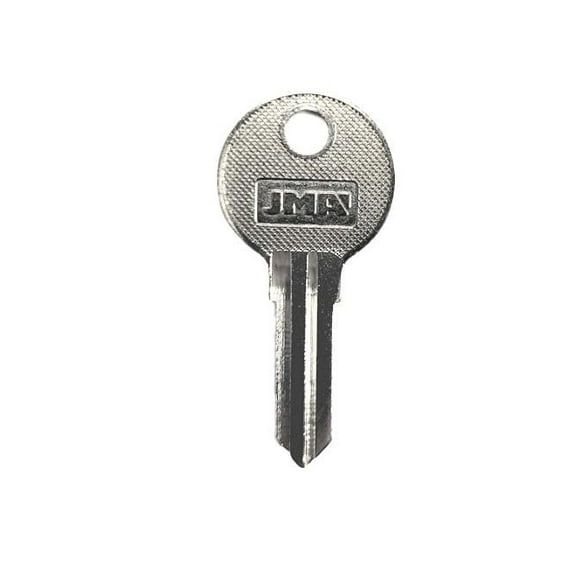 JMA EBE-1D Key Blank, 1678 Nickel Plated Brass (10-Pack)