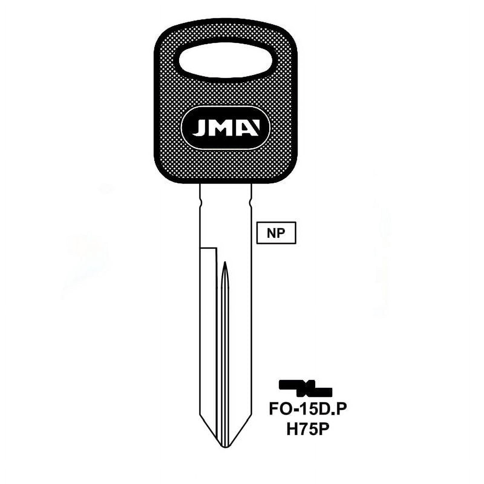 JMA FO-15D.P Key blank, Ford H75P (5-Pack) - Walmart.com