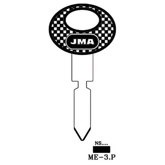 JMA ME-3.P Key blank, German Made High Security Vehicle (RH) (5-Pack)