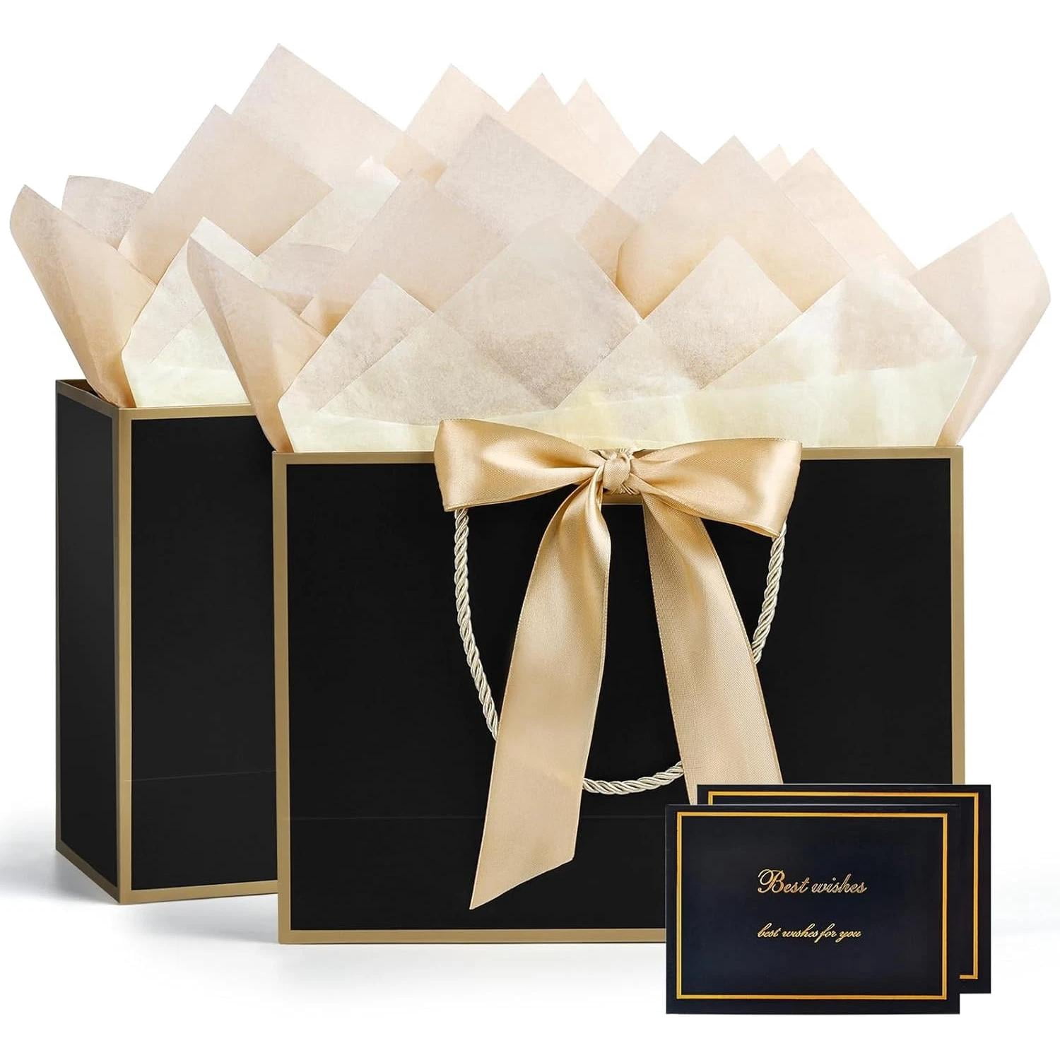 JMANNI Gift Bag, Medium Gift Bags with Tissue Paper, 2Pcs Gift Bags ...