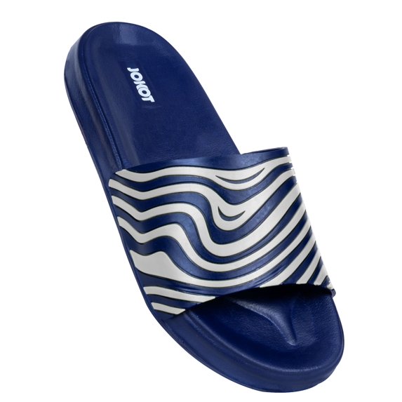 JMAT-Jokot Gents Rubber Slippers / Flip Flops 1007 White -Gray 7