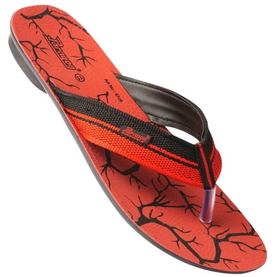 JMAT-Paragon Men's Comfortable Flip-Flop Sandals, Red, UK 8