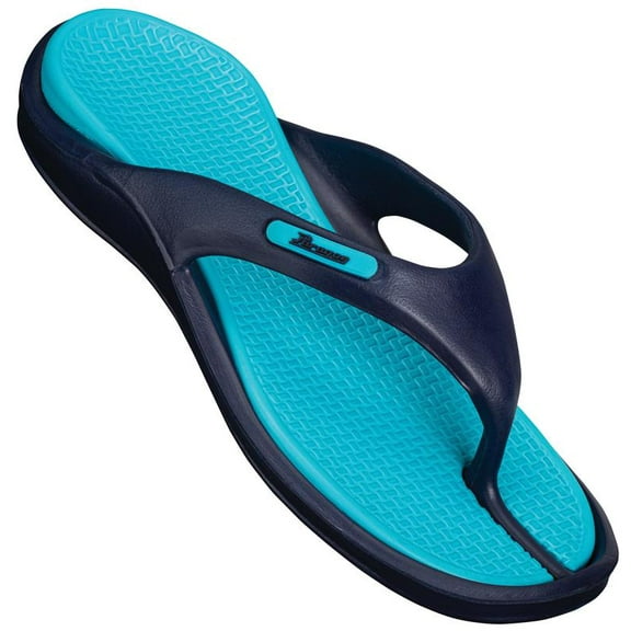 JMAT-Paragon Men's Waterproof Lightweight Flip Flops, Medium Platform Open Toe, Blue, UK 7