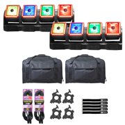 JMAZ Professional JP1001 Centipede B4 RGBW LED Intelligent 4 Head Bar 2-Pack with Carry Bags Package