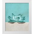 thumbnail image 1 of JMB Designs 12x14 White Modern Wood Framed Museum Art Print Titled - Lotus, 1 of 4